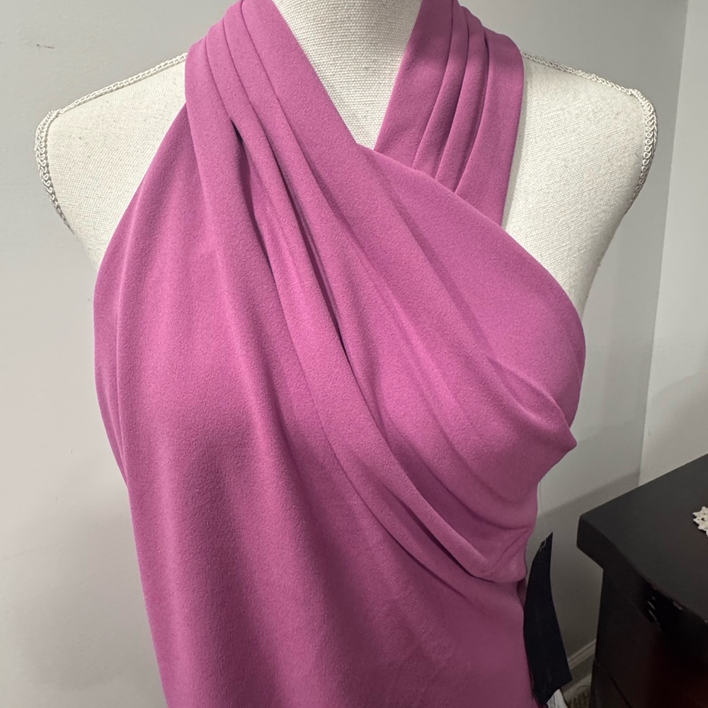 Elegant Lilac  Halter  Dress - Picture 5 of 8